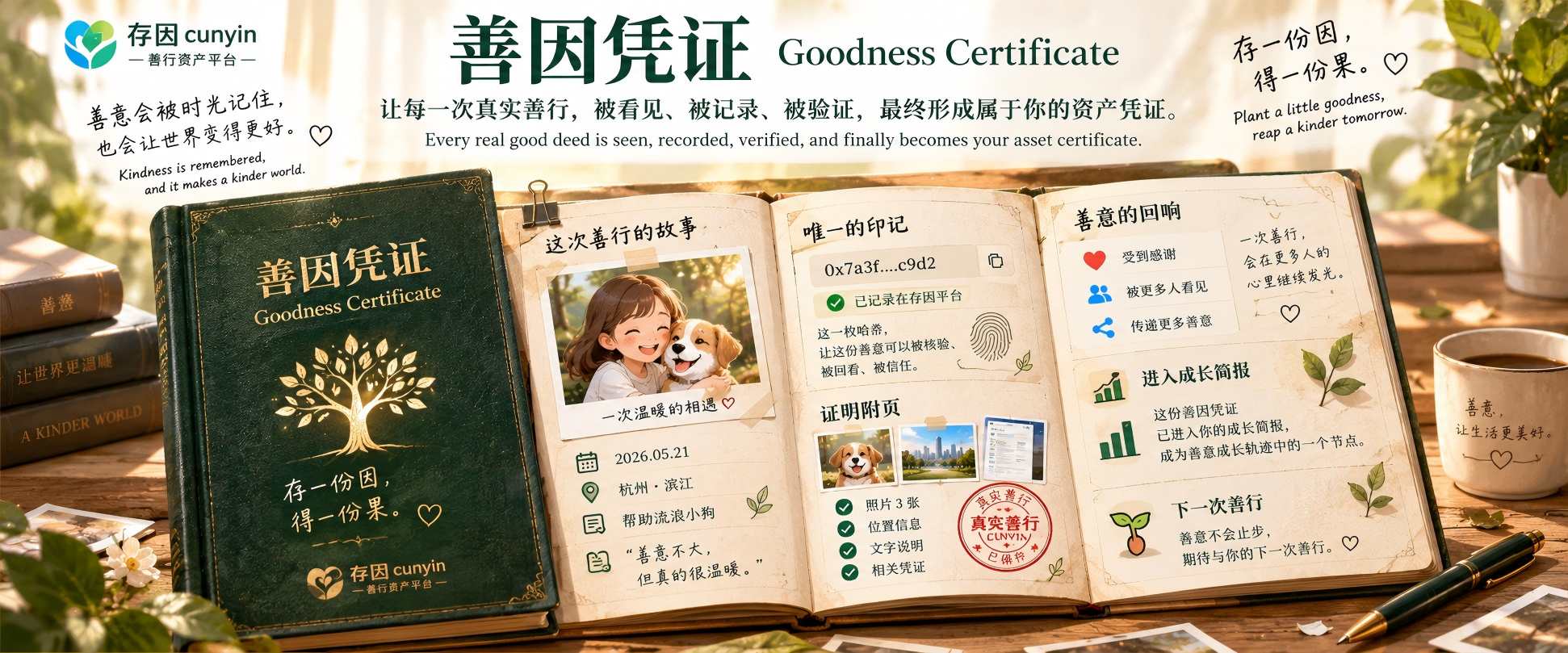 善因凭证，把真实善行认真留下